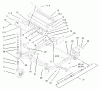 Zerto-Turn Mäher 74179 (Z149) - Toro Z Master Mower, 52" SFS Side Discharge Deck (SN: 230006001 - 230007000) (2003) Spareparts FRONT FRAME ASSEMBLY