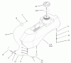 Zerto-Turn Mäher 74179 (Z149) - Toro Z Master Mower, 52" SFS Side Discharge Deck (SN: 230006001 - 230007000) (2003) Spareparts FUEL SYSTEM ASSEMBLY