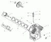 Zerto-Turn Mäher 74187 (Z350) - Toro Z Master 48" Mower and Bag (SN: 200000001 - 200000500) (2000) Spareparts CRANKCASE (KOHLER CH20S PS64644)