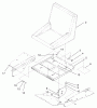 Zerto-Turn Mäher 74187 (Z350) - Toro Z Master 48" Mower and Bag (SN: 200000001 - 200000500) (2000) Spareparts SEAT ASSEMBLY