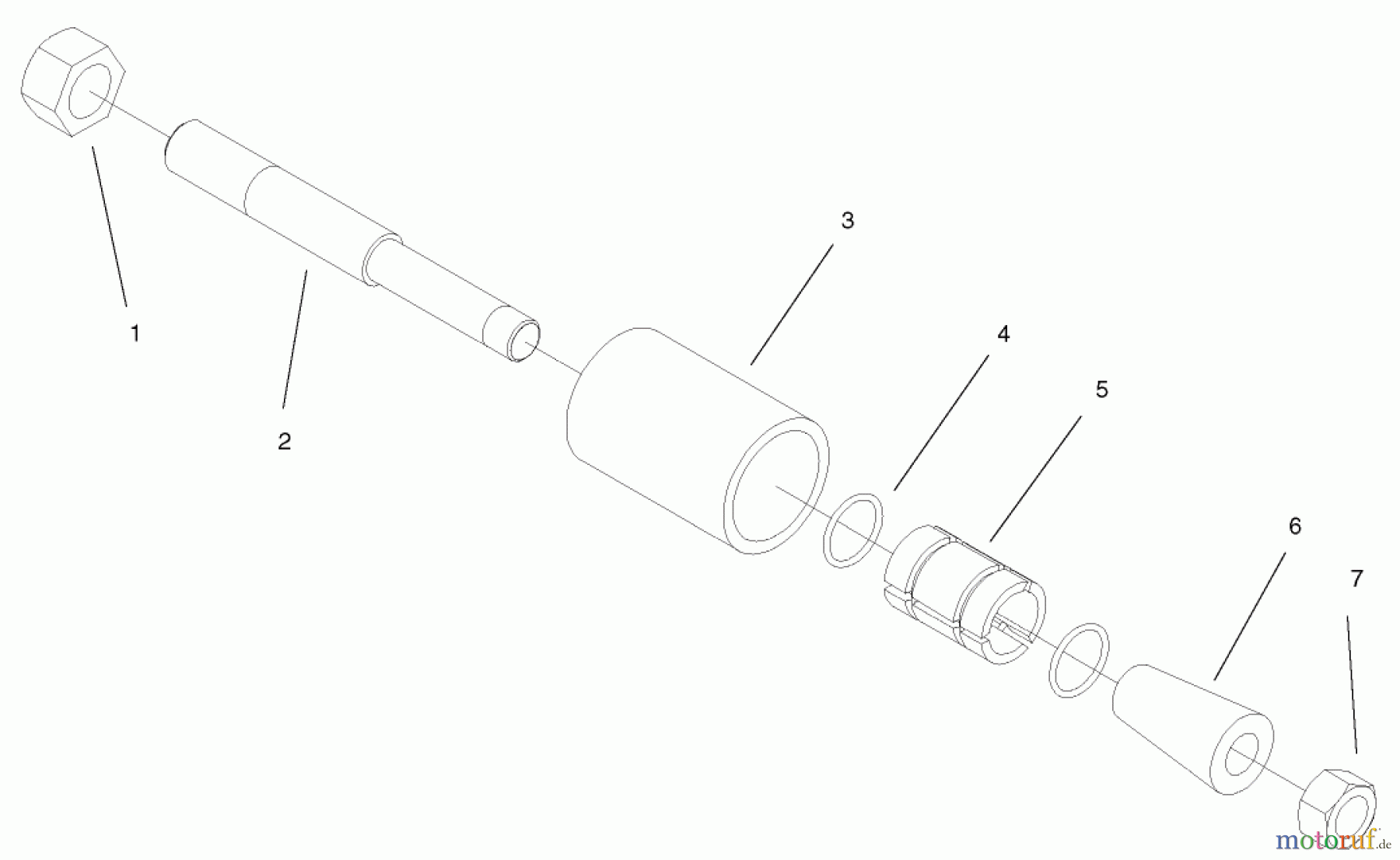  Compact Utility Attachments 22911 - Toro Vibratory Plow, Dingo Compact Utility Loaders (SN: 314000001 - 314999999) (2014) 1 INCH PULLER ASSEMBLY NO. 100-6285