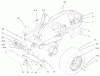 Zerto-Turn Mäher 74187 (Z350) - Toro Z Master 48" Mower and Bag (SN: 200000001 - 200000500) (2000) Spareparts TRACTION FRAME ASSEMBLY