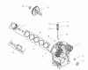 Zerto-Turn Mäher 74187 (Z350) - Toro Z Master 48" Mower and Bag (SN: 200000501 - 200999999) (2000) Spareparts CRANKCASE (KOHLER CH20S PS64644)