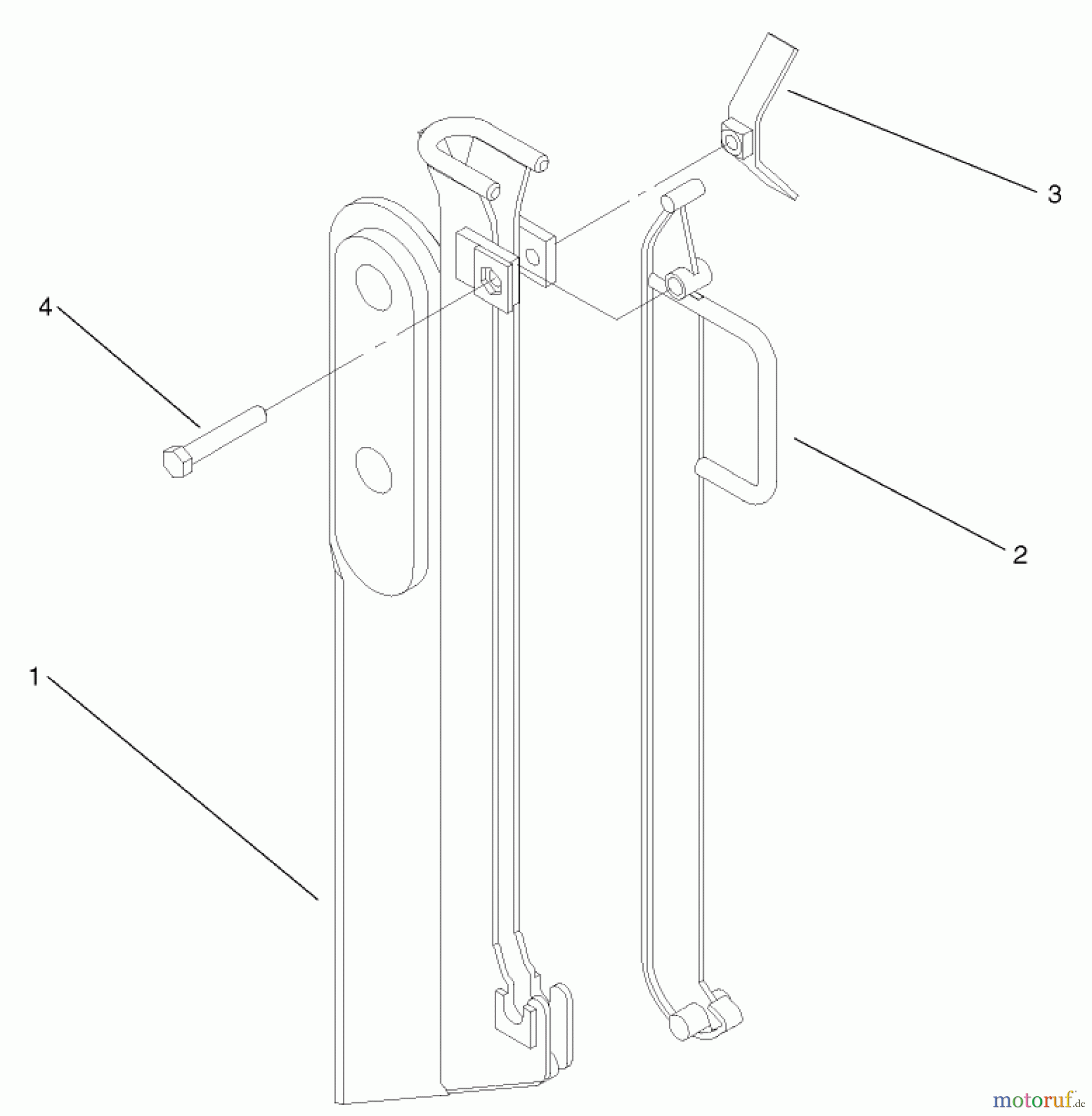  Compact Utility Attachments 22911 - Toro Vibratory Plow, Dingo Compact Utility Loaders (SN: 313000001 - 313999999) (2013) CHUTED BLADE ASSEMBLY NO. 104-0640