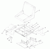 Zerto-Turn Mäher 74187 (Z350) - Toro Z Master 48" Mower and Bag (SN: 200000501 - 200999999) (2000) Spareparts SEAT ASSEMBLY