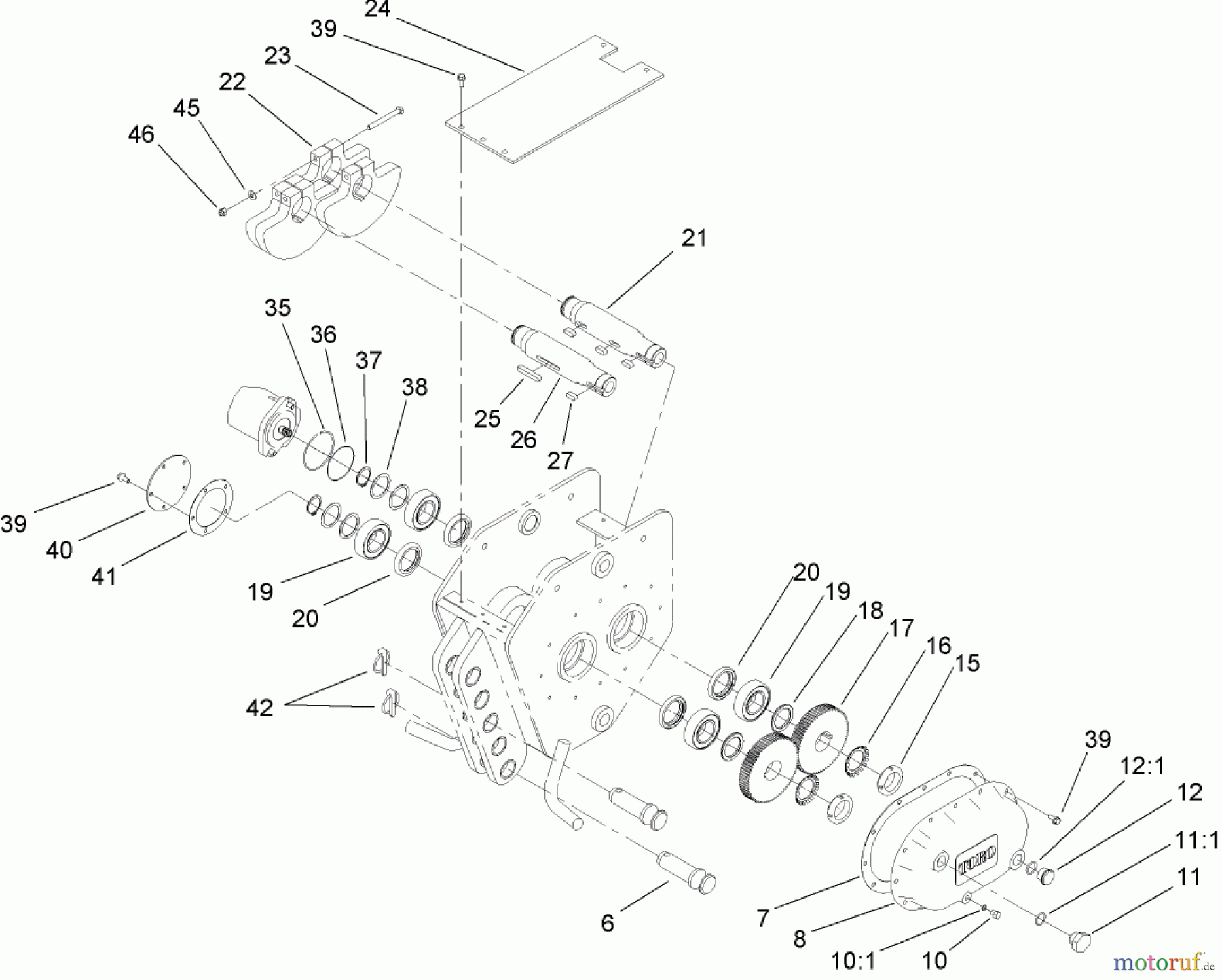  Compact Utility Attachments 22911 - Toro Vibratory Plow, Dingo Compact Utility Loaders (SN: 270000001 - 270999999) (2007) PLOW HEAD ASSEMBLY