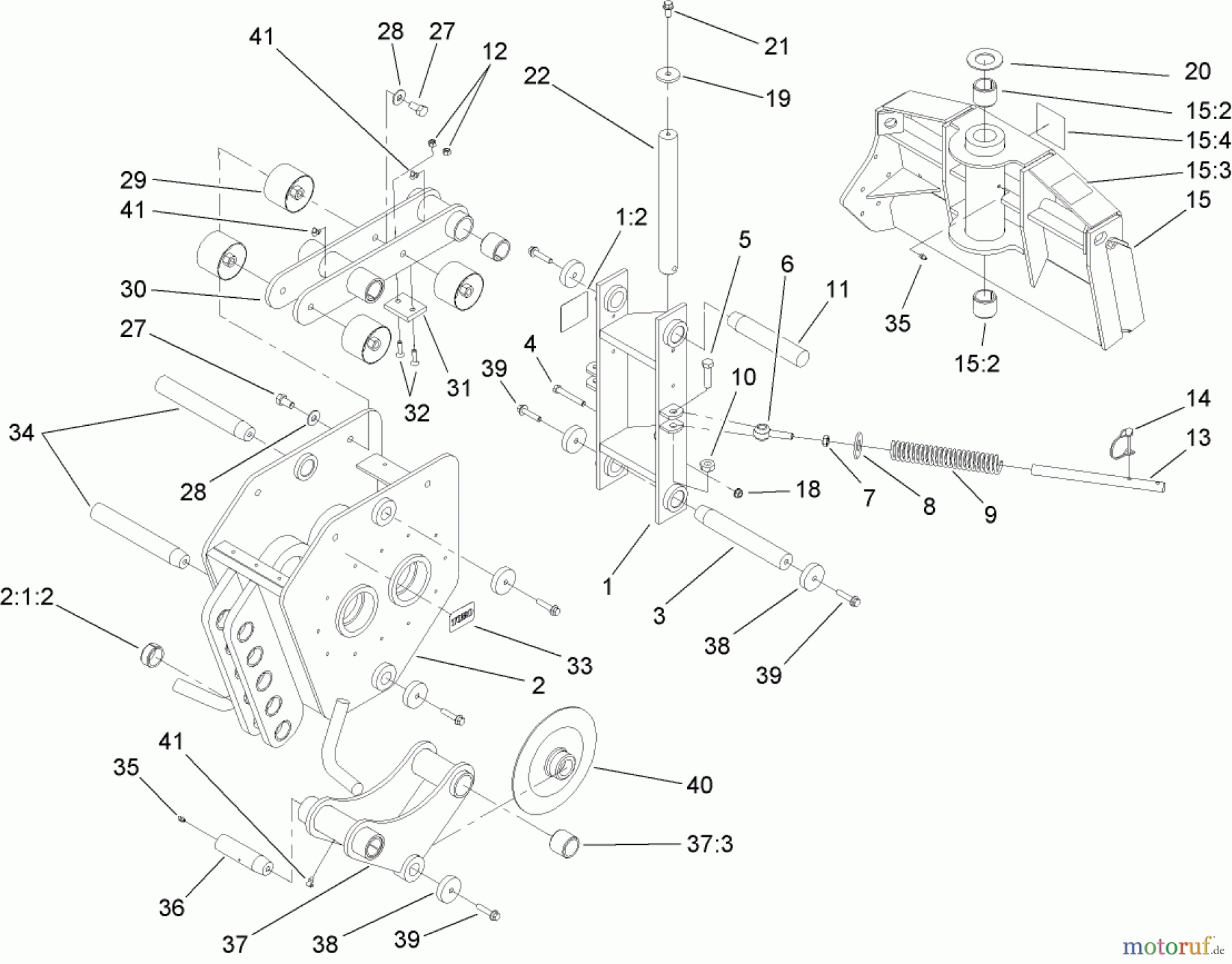  Compact Utility Attachments 22911 - Toro Vibratory Plow, Dingo Compact Utility Loaders (SN: 314000001 - 314999999) (2014) QUICK ATTACH AND FRAME ASSEMBLY