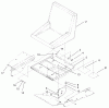 Zerto-Turn Mäher 74189 (Z355) - Toro Z Master 48" Mower and Bag (SN: 200000501 - 200999999) (2000) Spareparts SEAT ASSEMBLY