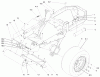 Zerto-Turn Mäher 74189 (Z355) - Toro Z Master 48" Mower and Bag (SN: 200000501 - 200999999) (2000) Spareparts TRACTION FRAME ASSEMBLY