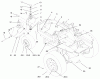 Zerto-Turn Mäher 74191 (Z320) - Toro Z Master 122cm Mower and Bagger (SN: 890001 - 890159) (1998) Spareparts FRAME & WHEELS