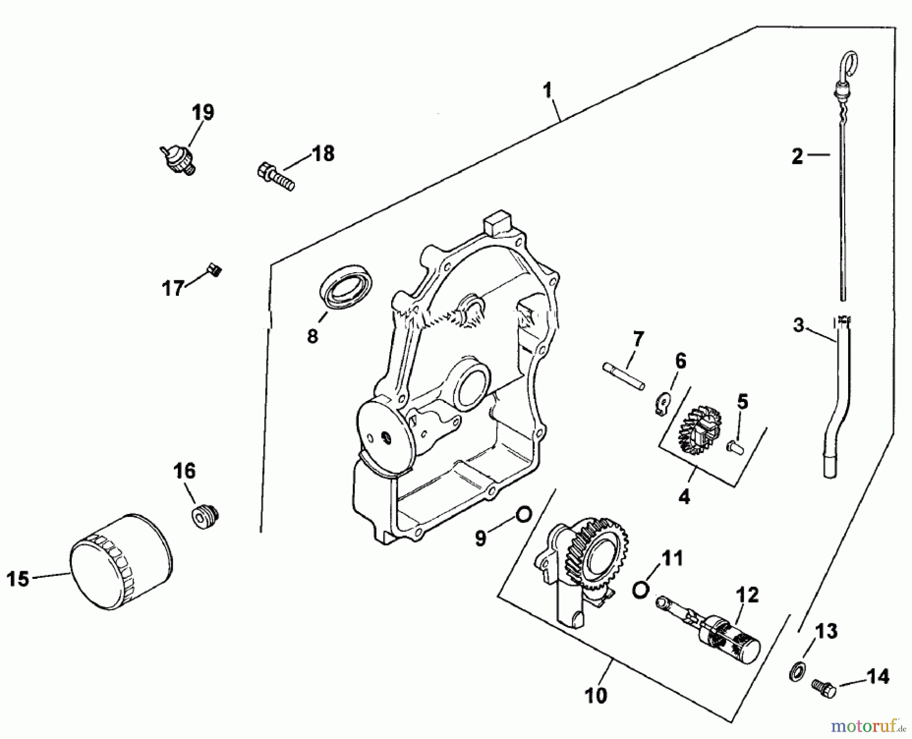  Zerto-Turn Mäher 74191 (Z320) - Toro Z Master 122cm Mower and Bagger (SN: 890001 - 890159) (1998) OIL PAN / LUBRICATION