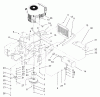 Zerto-Turn Mäher 74197 (Z153) - Toro Z Master Mower, 52" SFS Side Discharge Deck (SN: 220000001 - 220000113) (2002) Spareparts ENGINE AND CLUTCH ASSEMBLY
