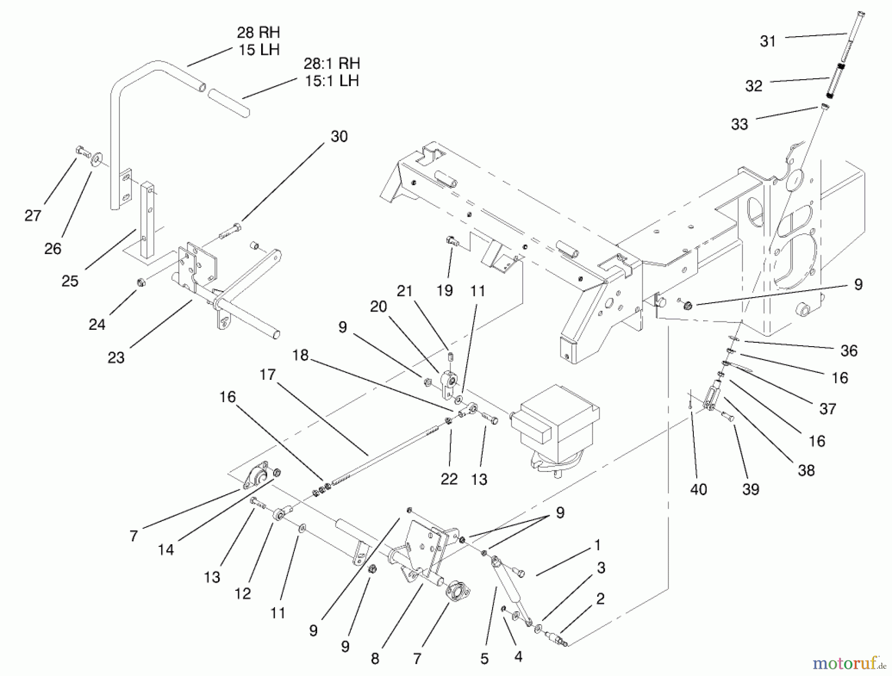  Zerto-Turn Mäher 74197 (Z153) - Toro Z Master Mower, 52