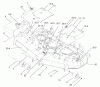 Zerto-Turn Mäher 74197 (Z153) - Toro Z Master Mower, 52" SFS Side Discharge Deck (SN: 230000001 - 230005000) (2003) Spareparts DECK ASSEMBLY
