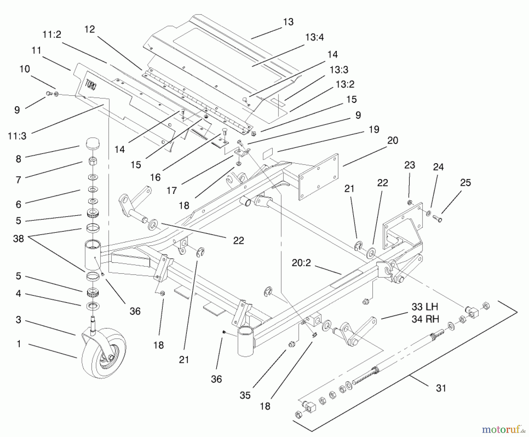  Zerto-Turn Mäher 74197 (Z153) - Toro Z Master Mower, 52