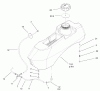 Zerto-Turn Mäher 74197 (Z153) - Toro Z Master Mower, 52" SFS Side Discharge Deck (SN: 230000001 - 230005000) (2003) Spareparts FUEL SYSTEM ASSEMBLY