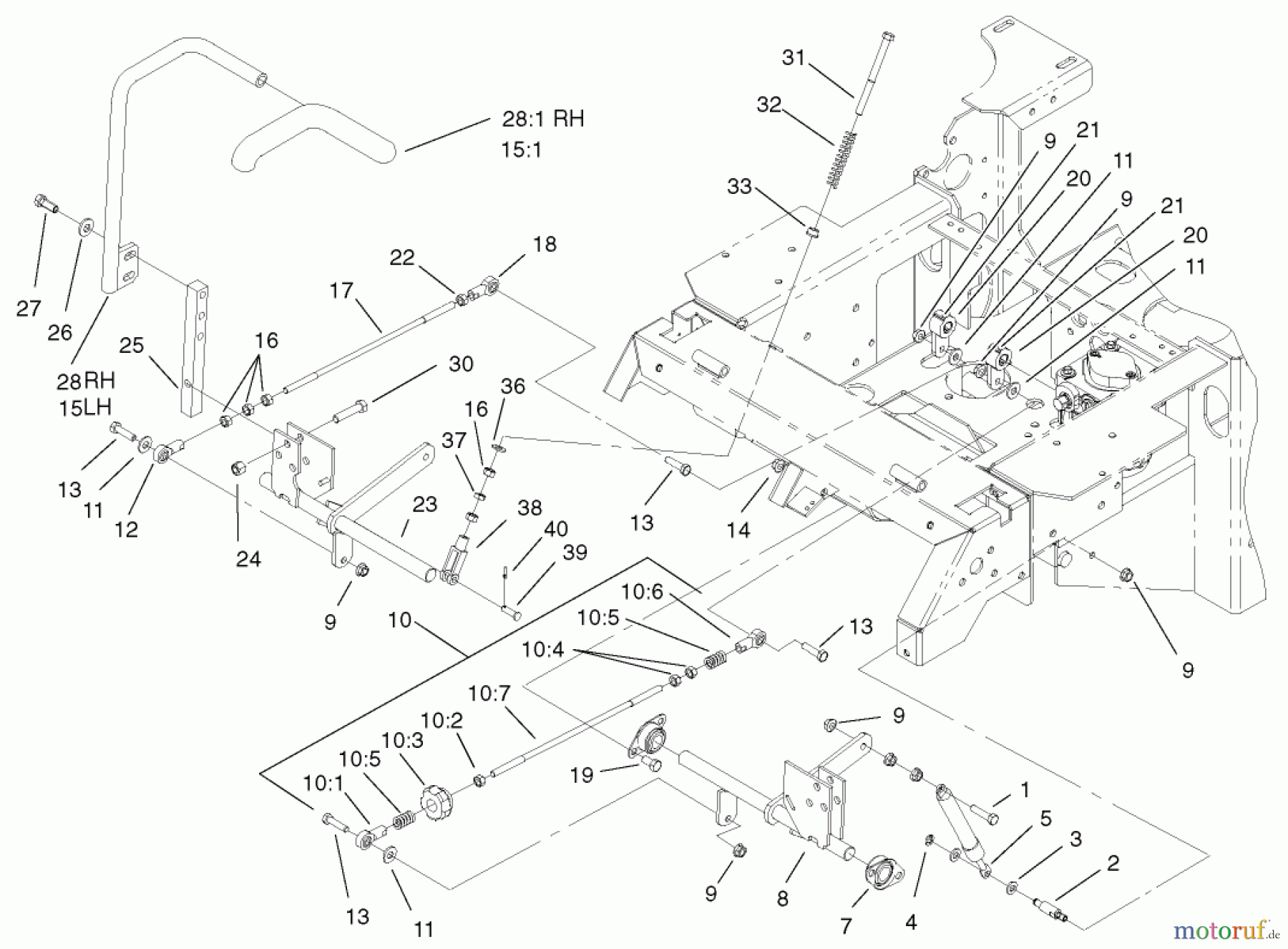  Zerto-Turn Mäher 74197 (Z153) - Toro Z Master Mower, 52