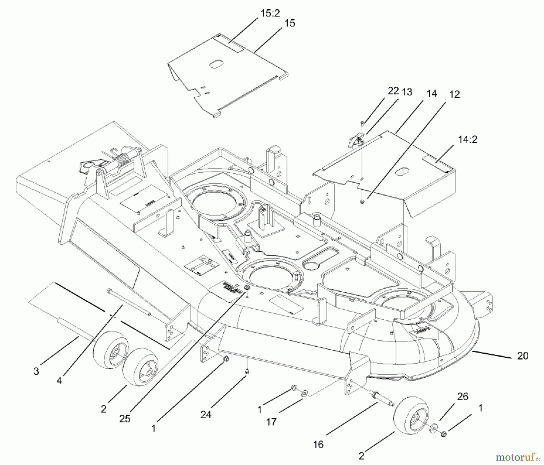  Zerto-Turn Mäher 74197 (Z153) - Toro Z Master Mower, 52