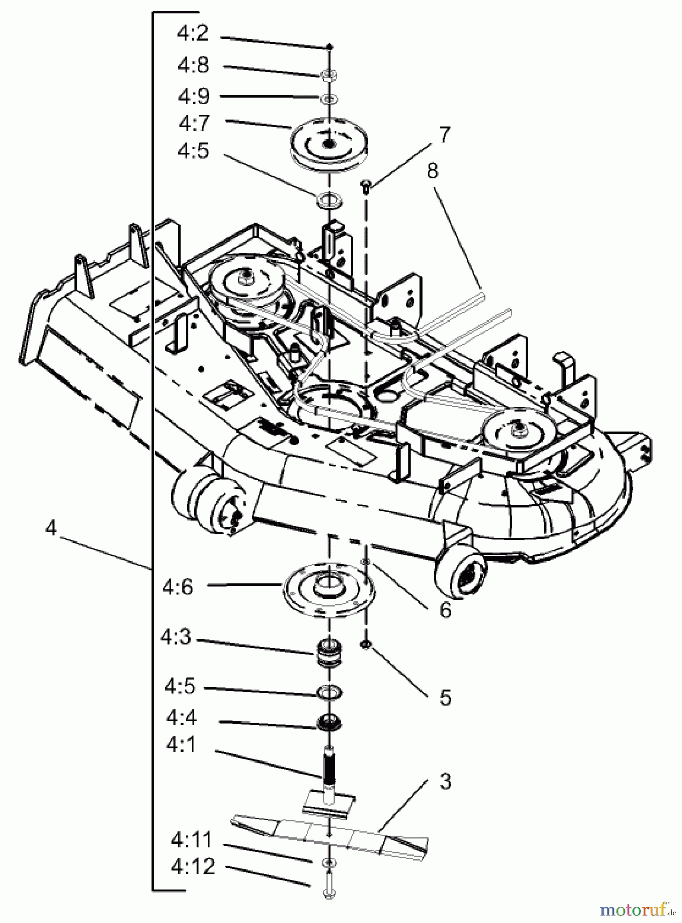  Zerto-Turn Mäher 74197 (Z153) - Toro Z Master Mower, 52