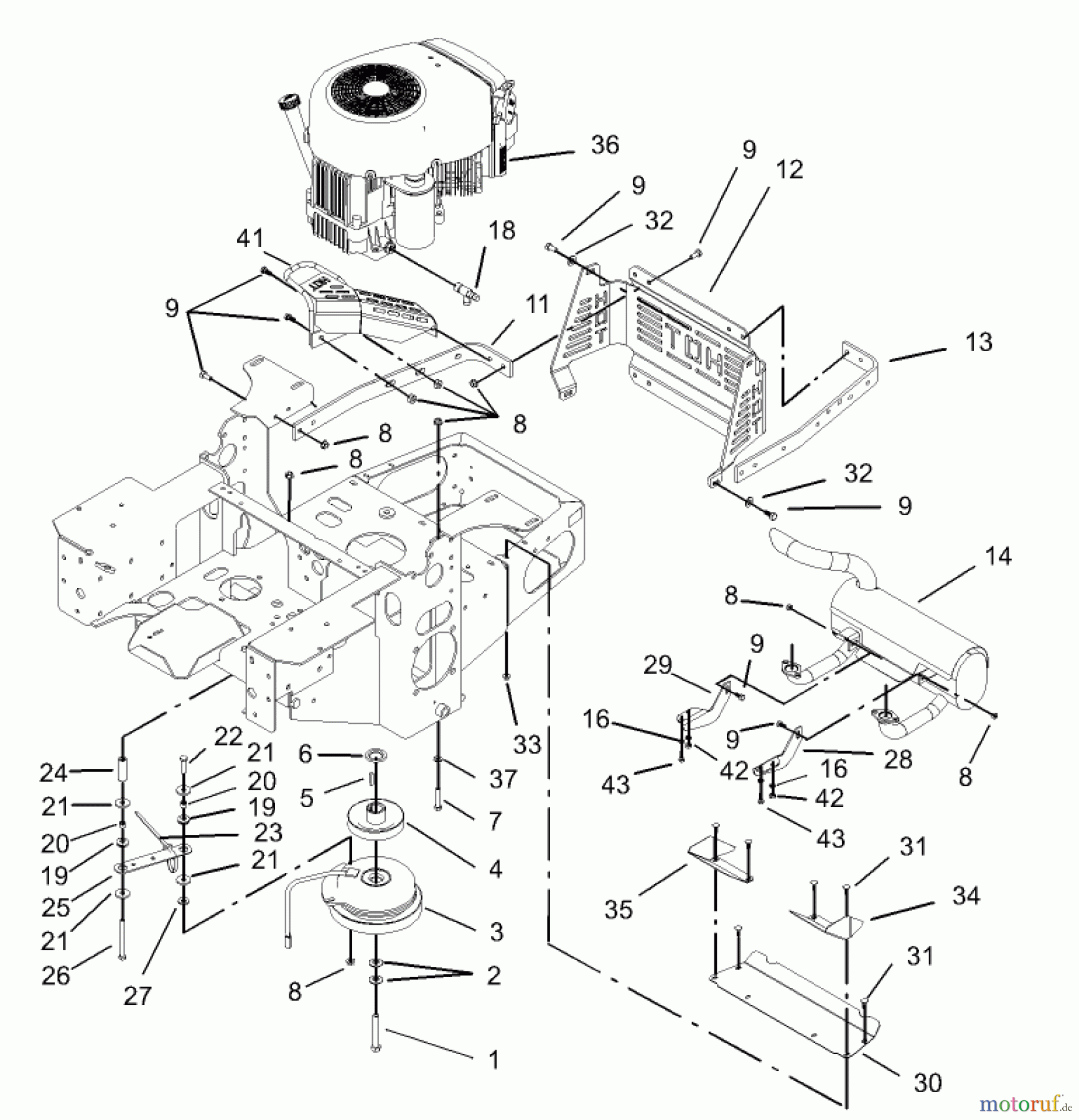  Zerto-Turn Mäher 74197 (Z153) - Toro Z Master Mower, 52