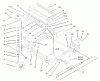 Zerto-Turn Mäher 74197 (Z153) - Toro Z Master Mower, 52" SFS Side Discharge Deck (SN: 230005001 - 230006000) (2003) Spareparts FRONT FRAME ASSEMBLY