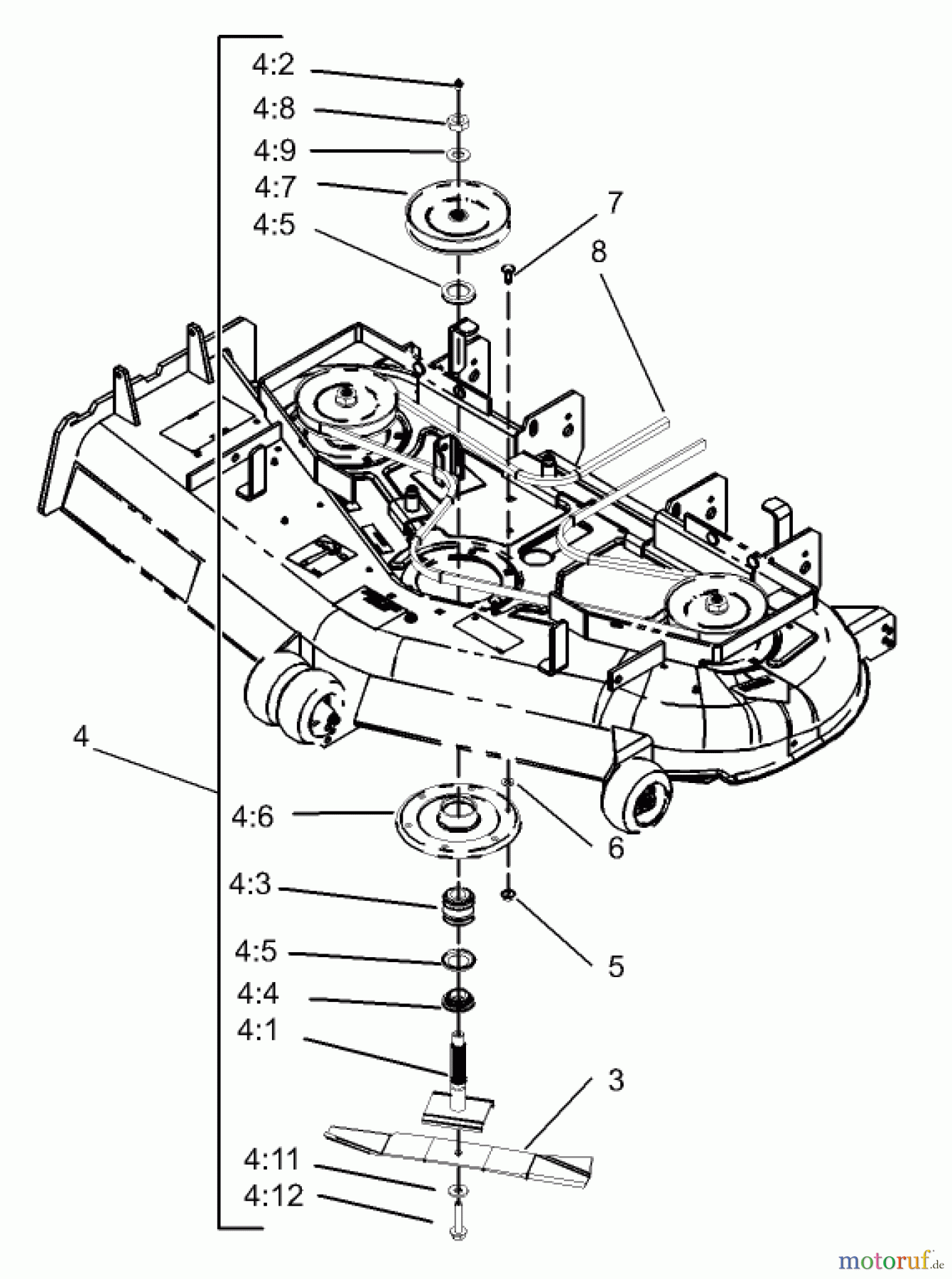  Zerto-Turn Mäher 74197 (Z153) - Toro Z Master Mower, 52