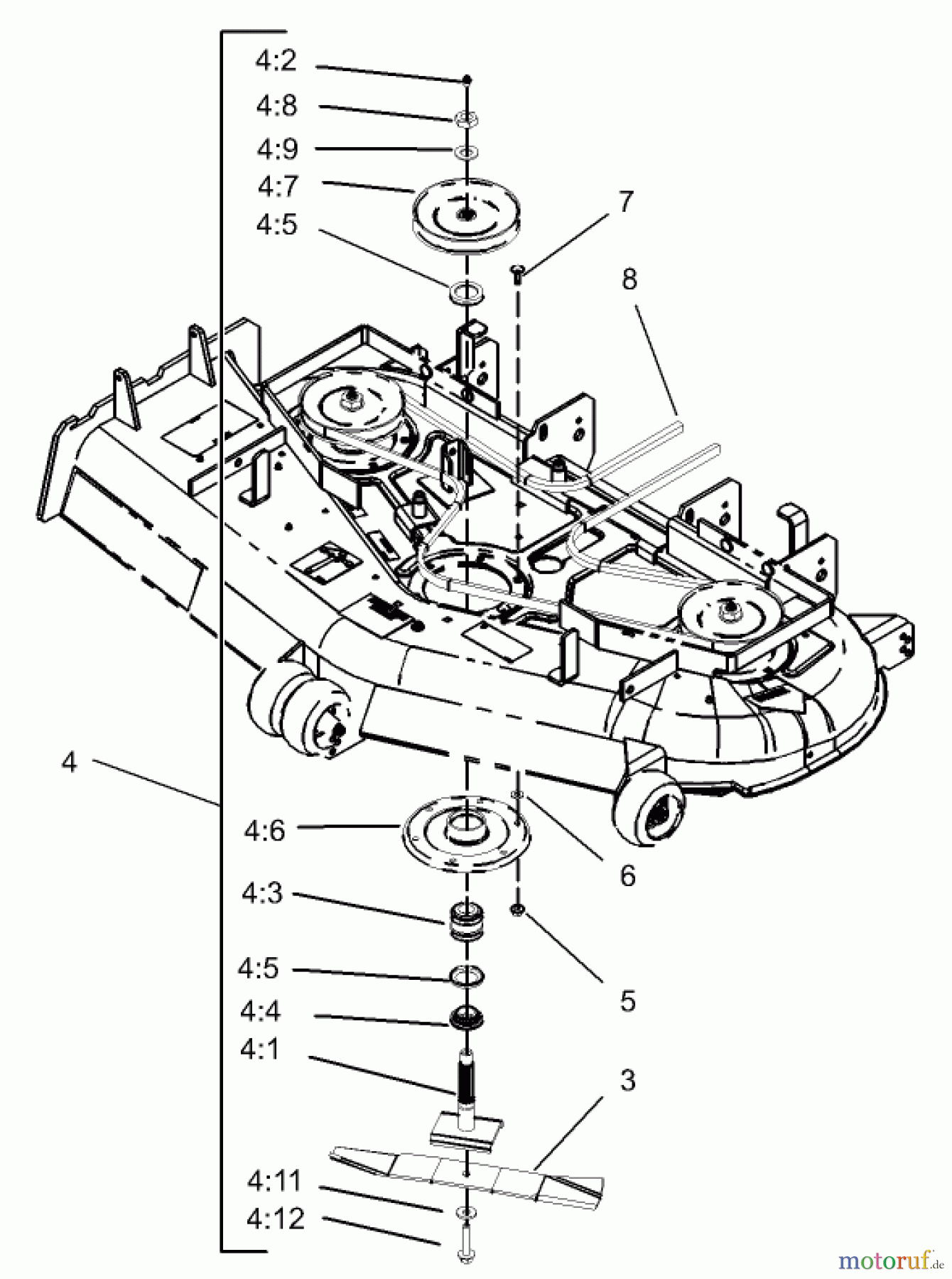  Zerto-Turn Mäher 74197 (Z153) - Toro Z Master Mower, 52