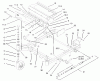 Zerto-Turn Mäher 74197 (Z153) - Toro Z Master Mower, 52" SFS Side Discharge Deck (SN: 230007001 - 230999999) (2003) Spareparts FRONT FRAME ASSEMBLY