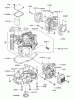 Zerto-Turn Mäher 74198 (Z153) - Toro Z Master Mower, 52" SFS Side Discharge Deck (SN: 220000001 - 220000326) (2002) Spareparts CYLINDER/CRANKCASE ASSEMBLY KAWASAKI FH680V-CS10