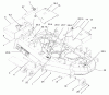 Zerto-Turn Mäher 74198 (Z153) - Toro Z Master Mower, 52" SFS Side Discharge Deck (SN: 220000001 - 220000326) (2002) Spareparts DECK ASSEMBLY
