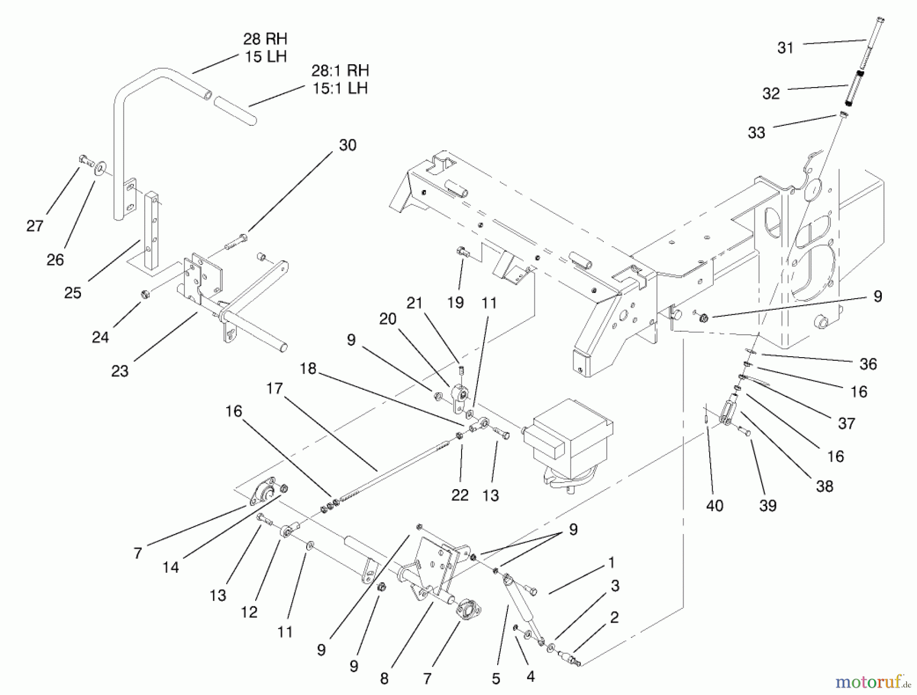  Zerto-Turn Mäher 74198 (Z153) - Toro Z Master Mower, 52