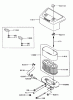 Zerto-Turn Mäher 74198 (Z153) - Toro Z Master Mower, 52" SFS Side Discharge Deck (SN: 220000327 - 220999999) (2002) Spareparts AIR FILTER/MUFFLER ASSEMBLY KAWASAKI FH680V-CS10