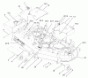 Zerto-Turn Mäher 74198 (Z153) - Toro Z Master Mower, 52" SFS Side Discharge Deck (SN: 220000327 - 220999999) (2002) Spareparts DECK ASSEMBLY