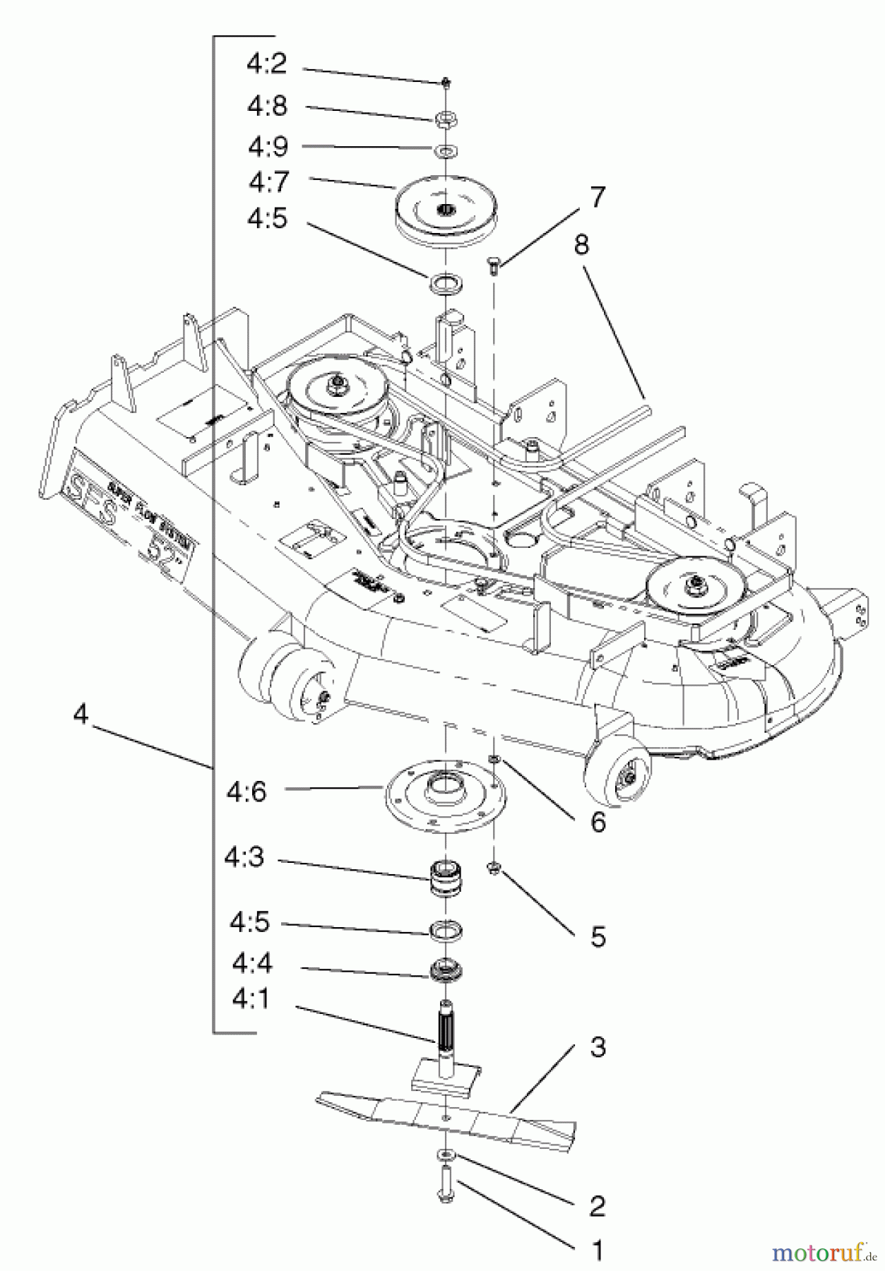  Zerto-Turn Mäher 74198 (Z153) - Toro Z Master Mower, 52