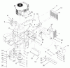 Zerto-Turn Mäher 74198 (Z153) - Toro Z Master Mower, 52" SFS Side Discharge Deck (SN: 220000327 - 220999999) (2002) Spareparts ENGINE AND CLUTCH ASSEMBLY