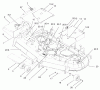 Zerto-Turn Mäher 74198 (Z153) - Toro Z Master Mower, 52" SFS Side Discharge Deck (SN: 230000001 - 230005000) (2003) Spareparts DECK ASSEMBLY
