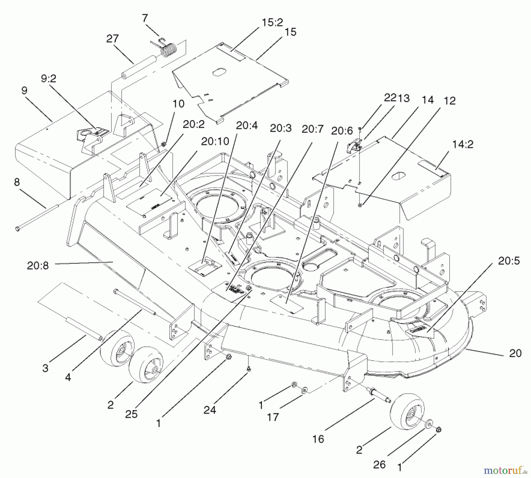  Zerto-Turn Mäher 74198 (Z153) - Toro Z Master Mower, 52