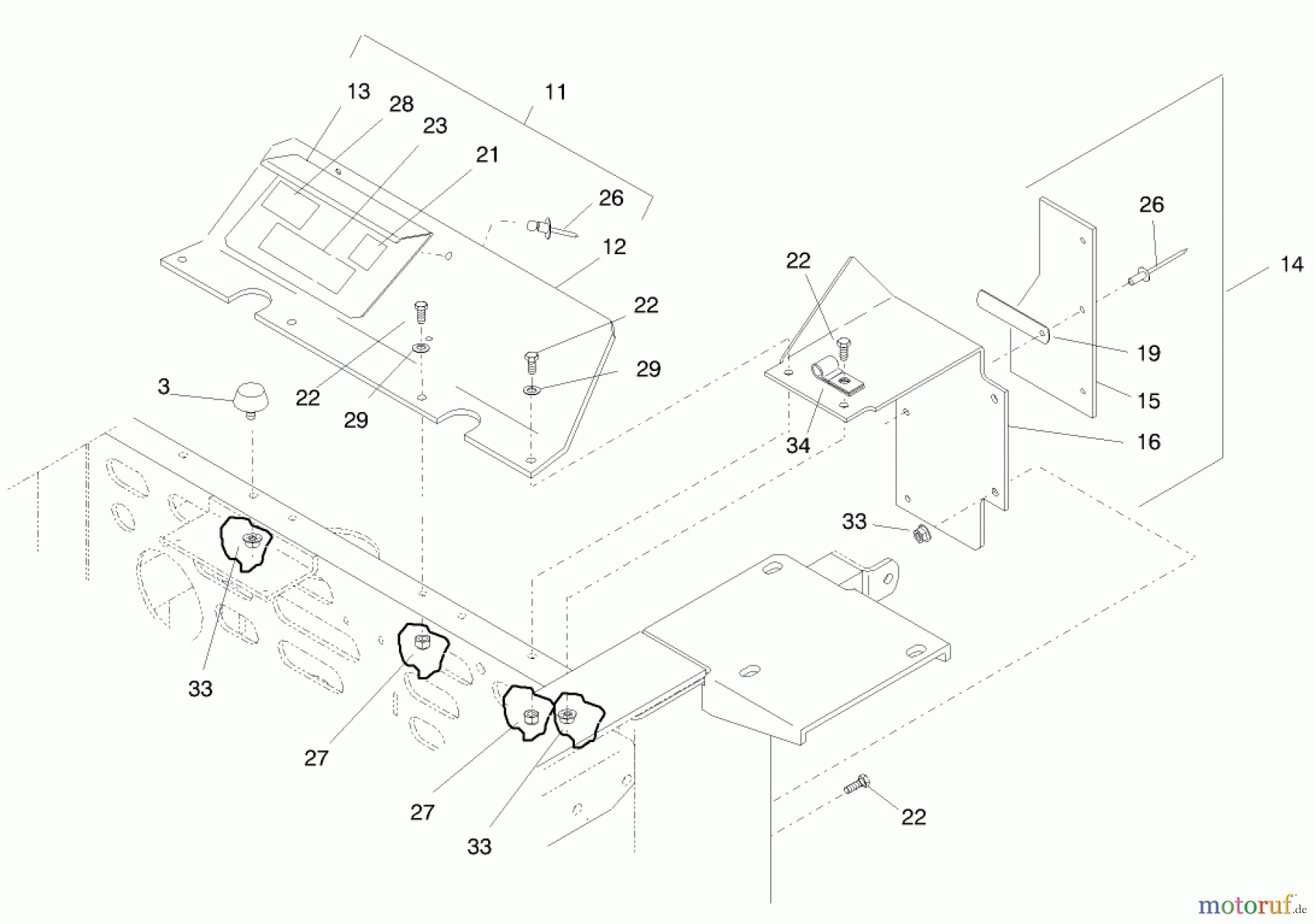  Zerto-Turn Mäher 74200 (Z252) - Toro Z Master Mower (SN: 890001 - 899999) (1998) SHIELDS AND GUARDS