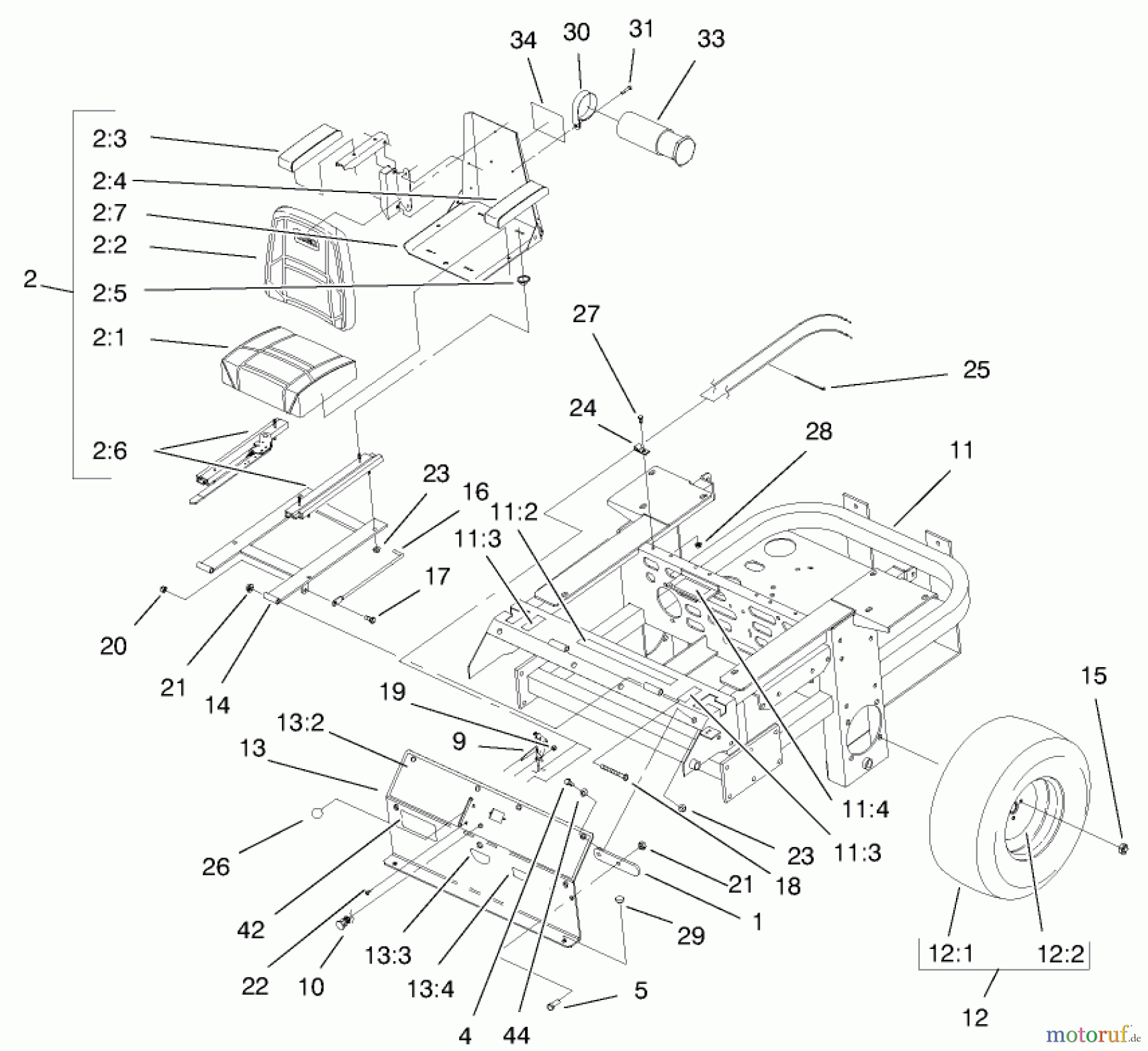  Zerto-Turn Mäher 74202 (Z253) - Toro Z Master Mower, 52