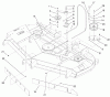 Zerto-Turn Mäher 74203 (Z255) - Toro Z Master Mower, 62" SFS Side Discharge Deck (SN: 200000001 - 200999999) (2000) Spareparts BELTS AND IDLER ARM ASSEMBLY