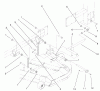 Zerto-Turn Mäher 74203 (Z255) - Toro Z Master Mower, 62" SFS Side Discharge Deck (SN: 200000001 - 200999999) (2000) Spareparts FRAME AND DECK ASSEMBLY