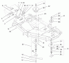 Zerto-Turn Mäher 74203 (Z255) - Toro Z Master Mower, 62" SFS Side Discharge Deck (SN: 992000 - 994000) (1999) Spareparts DEFLECTOR, SPINDLE AND PULLEY ASSEMBLY