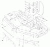 Zerto-Turn Mäher 74203 (Z255) - Toro Z Master Mower, 62" SFS Side Discharge Deck (SN: 994001 - 995000) (1999) Spareparts BELTS AND IDLER ARM ASSEMBLY