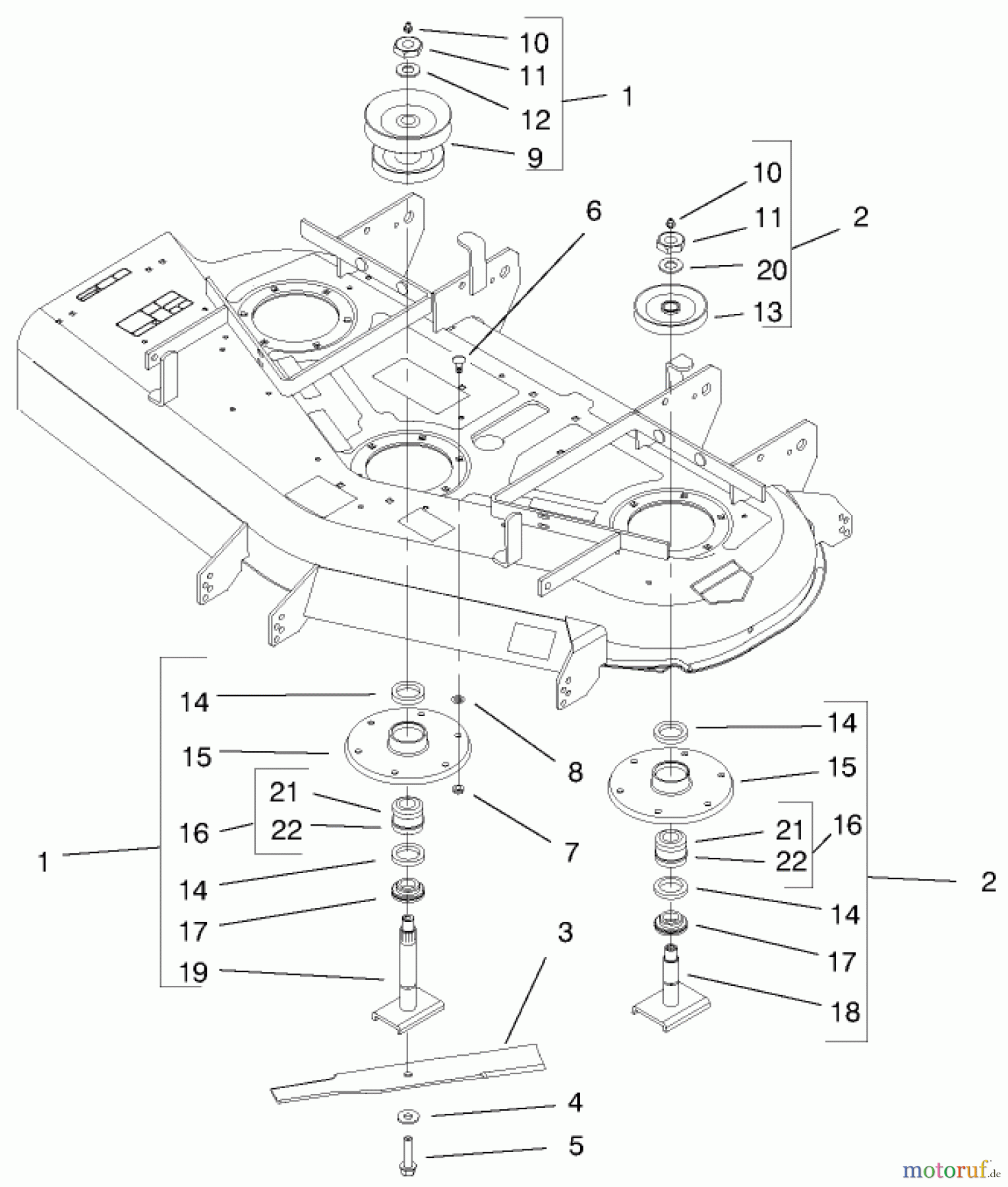  Zerto-Turn Mäher 74204 (Z255) - Toro Z Master Mower, 52