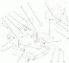 Zerto-Turn Mäher 74204 (Z255) - Toro Z Master Mower, 52" SFS Side Discharge Deck (SN: 990001 - 991999) (1999) Spareparts FRAME AND DECK ASSEMBLY