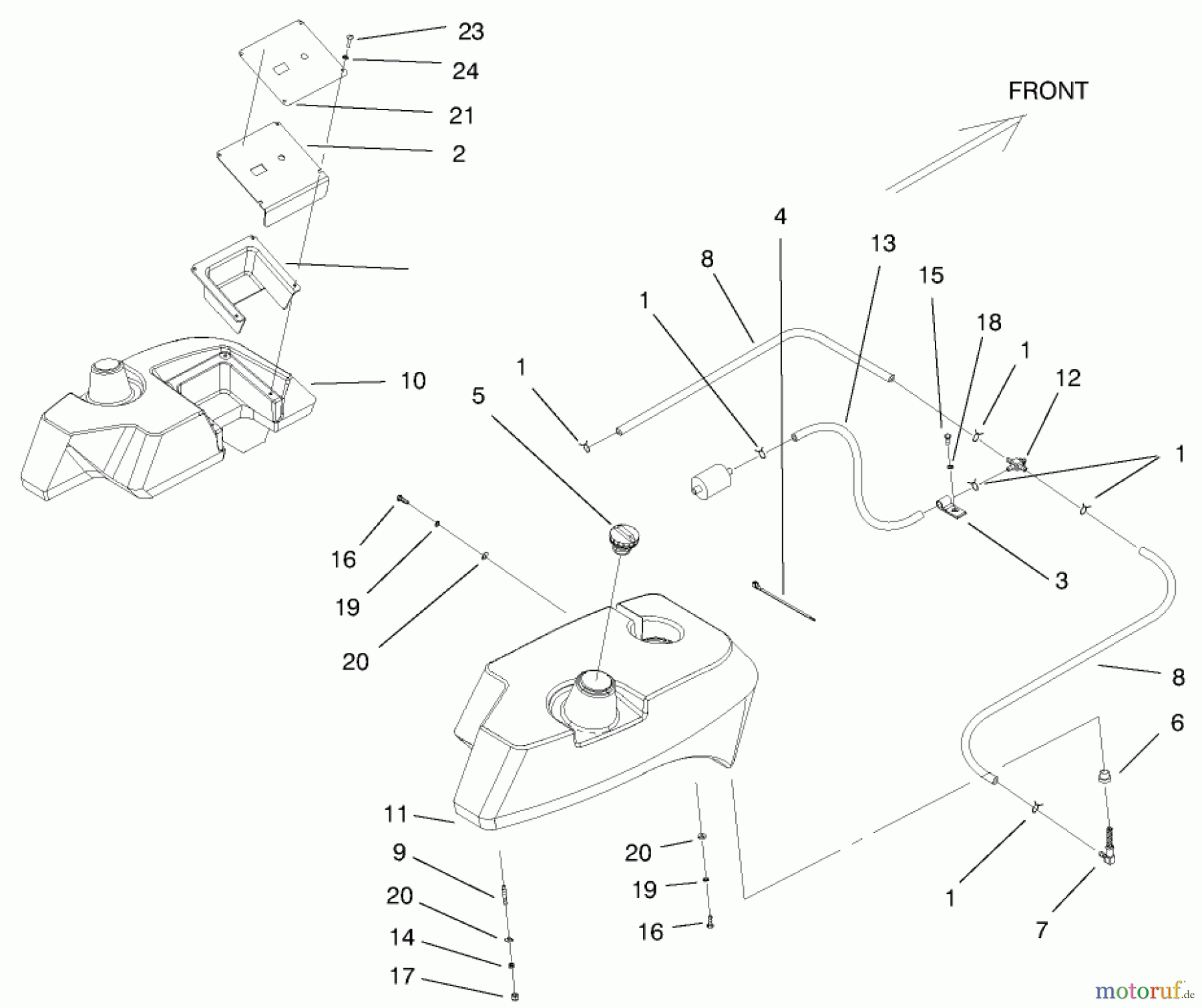  Zerto-Turn Mäher 74204 (Z255) - Toro Z Master Mower, 52