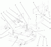 Zerto-Turn Mäher 74204 (Z255) - Toro Z Master Mower, 52" SFS Side Discharge Deck (SN: 992000 - 994000) (1999) Spareparts FRAME AND DECK ASSEMBLY