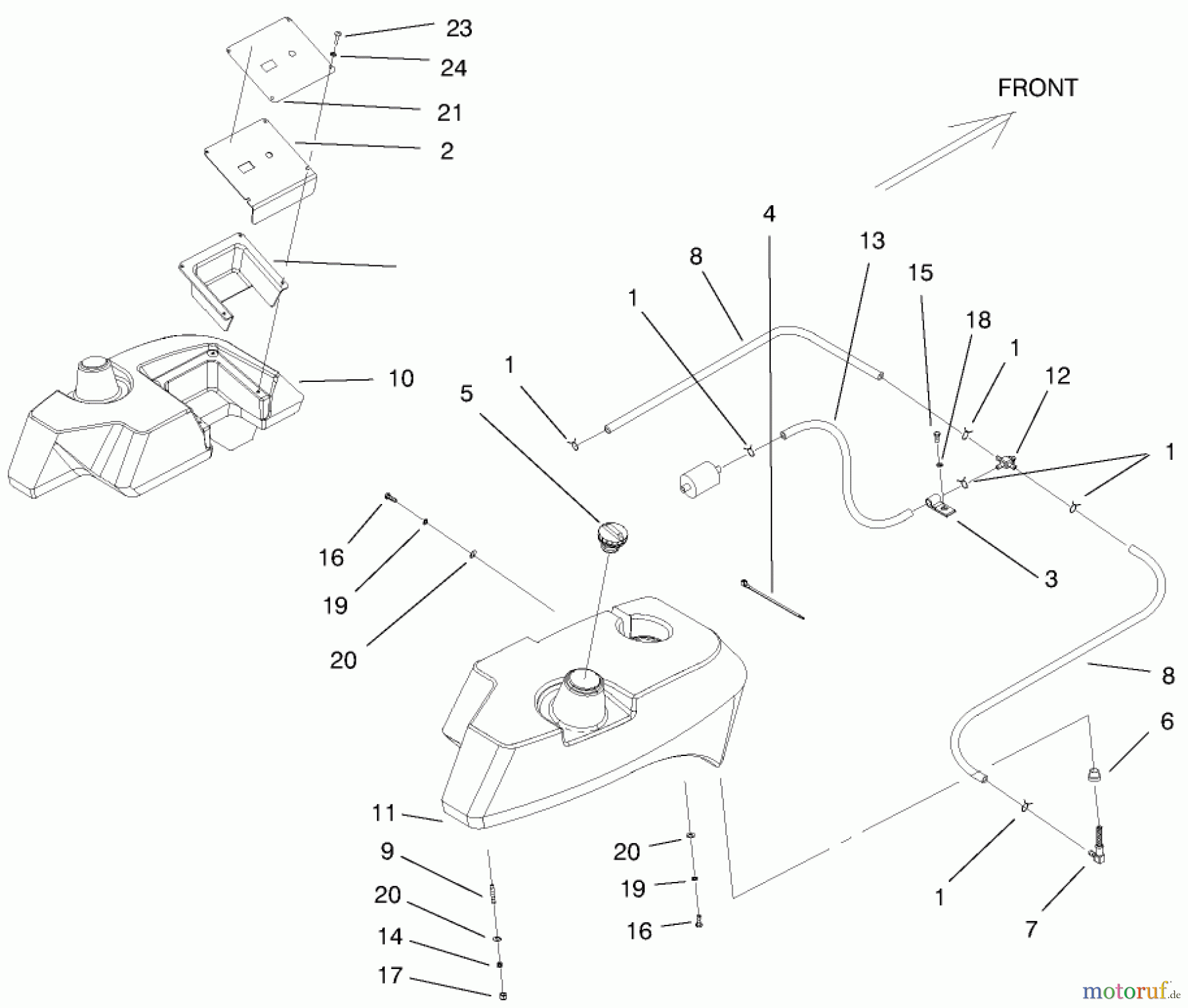  Zerto-Turn Mäher 74204 (Z255) - Toro Z Master Mower, 52