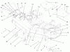 Zerto-Turn Mäher 74204 (Z255) - Toro Z Master Mower, 52" SFS Side Discharge Deck (SN: 994001 - 999999) (1999) Spareparts DECK, DEFLECTOR AND ROLLER ASSEMBLY