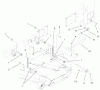 Zerto-Turn Mäher 74204 (Z255) - Toro Z Master Mower, 52" SFS Side Discharge Deck (SN: 994001 - 999999) (1999) Spareparts FRAME AND DECK ASSEMBLY